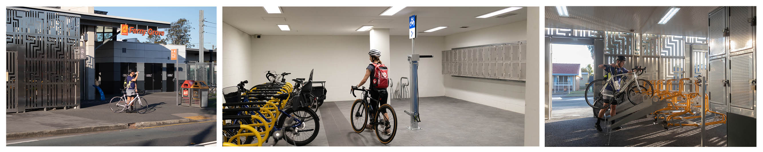 Bike lockers and enclosures
